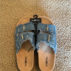 Women's Blue Denim Sandals